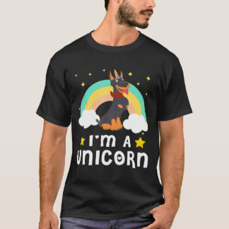 Im A Unicorn Doberman Dog T-shirt