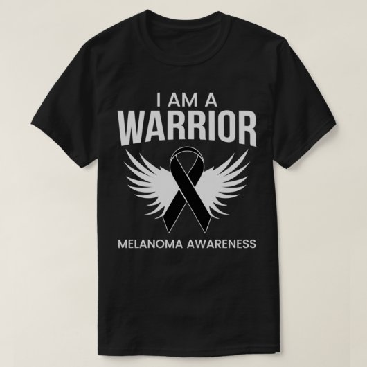 I'm A Warrior Melanoma Awareness  Melanoma Survivo T-shirt (Design voorkant)