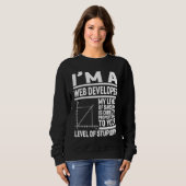 I'm A Web Developer My Level Of Sarcasm Is Directl Trui (Voorkant volledig)