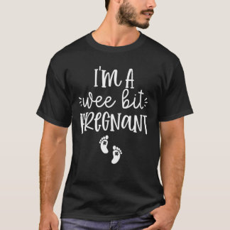 I'm A Wee Bit Pregnant Irish St Patricks Pregnancy T-shirt