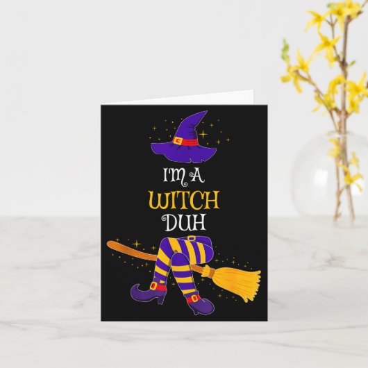I'm A Witch Duh Family Matching Costume Group Hall Kaart (Gele Bloem)