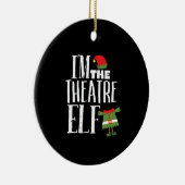 Im Actres Elf Matching Acting Crew Fun Kerstmis Keramisch Ornament (Rechts)