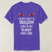 Im Actually A Dragon Funny Halloween Costume T 506 T-shirt (Design voorkant)