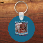 I'm Afraid Of Women Funny Saying Humor Cat Meme Sleutelhanger (Voorkant)
