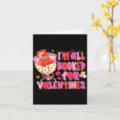 I'm All Booked For Valentines Day Book Lovers Teac Kaart (Gele Bloem)