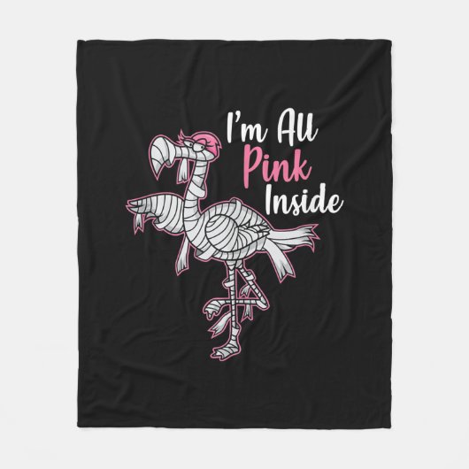 Im alle roze in Funny Halloween Flamingo Gift Fleece Deken (Voorkant)