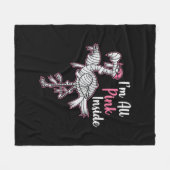 Im alle roze in Funny Halloween Flamingo Gift Fleece Deken (Voorkant (Horizontaal))