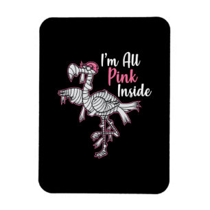 Im alle roze in Funny Halloween Flamingo Gift Magneet
