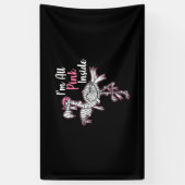 Im alle roze in Funny Halloween Flamingo Gift Spandoek (Verticaal)