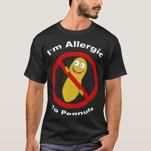 Im allergisch voor pinda's t-shirt (Voorkant)