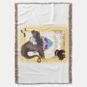 "I'M AN ALIEN" Halloween Throw Blanket Deken (Voorkant Verticaal)