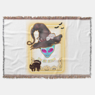 "I'M AN ALIEN" Halloween Throw Blanket Deken