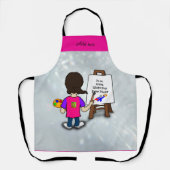 I'm an artist, ADD TEXT,  Schort (Voorkant)