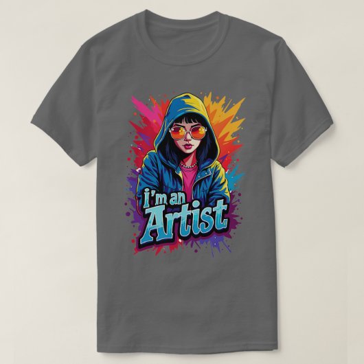 im an artist t-shirt (Design voorkant)