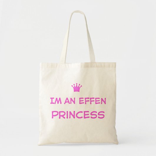 Im an Effen Princess canvas tas (Voorkant)