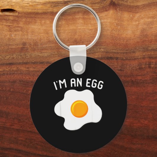 I'm An Egg Costume Funny Halloween Present Fried E Sleutelhanger (Voorkant)