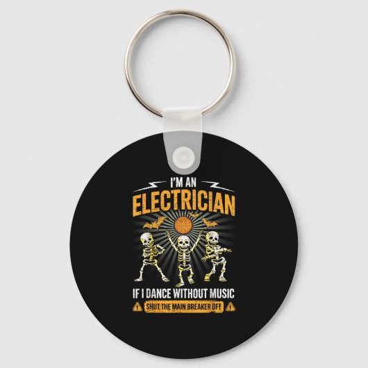 Im An Electrician - Skeleton Halloween Costume Fun Sleutelhanger (Voorkant)