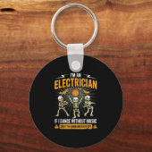 Im An Electrician - Skeleton Halloween Costume Fun Sleutelhanger (Voorkant)