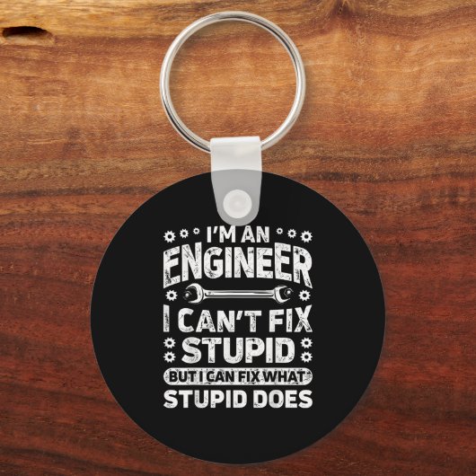 I'm An Engineer I Can't Fix Stud Funny Engineering Sleutelhanger (Voorkant)