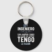 I'm An Engineer I'm Always Right In Spanish Funny  Sleutelhanger (Voorkant)