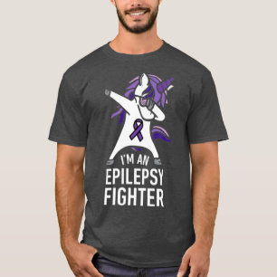 Im An Epilepsy Fighter Dabbing Unicorn Kind Mannen T-shirt