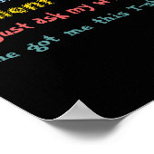 Im An Excellent Wife Just Ask My Wife  Poster (Hoek)