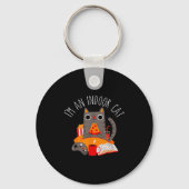 I'm An Indoor Cat Funny Reading Coffee Gaming Cat  Sleutelhanger (Voorkant)