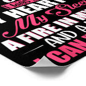 I'm Aquarius Woman With A Mouth I Can't Control Fu Poster (Hoek)