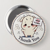 I'm autistic No Hugs please pin Button badge (Voorkant /achterkant)