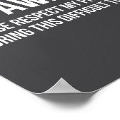 I'm Awake Respect My Privacy Funny Sleep Deprivati Poster (Hoek)