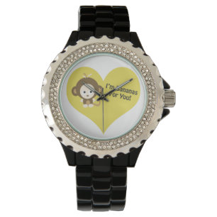 Im Bananas for You Monkey Horloge