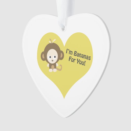 Im Bananas for You Monkey Ornament (voorkant)
