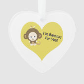 Im Bananas for You Monkey Ornament (voorkant)