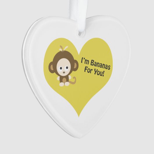 Im Bananas for You Monkey Ornament (voorkant)