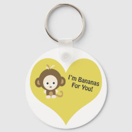 Im Bananas for You Monkey Sleutelhanger