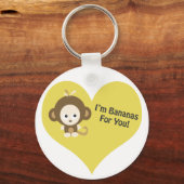 Im Bananas for You Monkey Sleutelhanger (Voorkant)