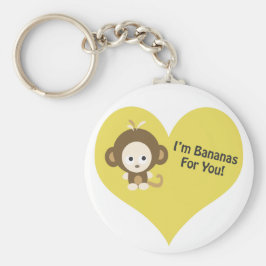 Im Bananas for You Monkey Sleutelhanger