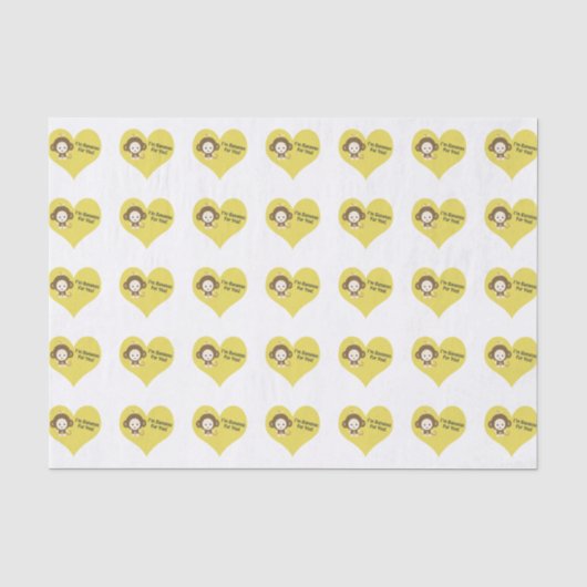 Im Bananas for You Monkey Tissuepapier (Voorkant)