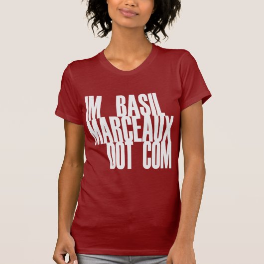 IM BASIL MARCEAUX DOT COM T-SHIRT (Voorkant)