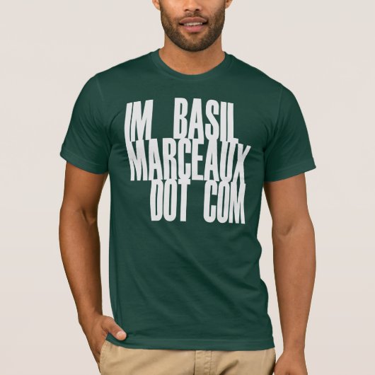 IM BASIL MARCEAUX DOT COM T-SHIRT (Voorkant)