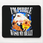 Im Bble Wash My Belly Frenchie Bulldog  Muismat (Voorkant)