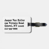 Im Beauful Im Good 8 Ball Bagagelabel (Achterkant horizontaal)