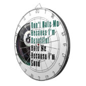 Im Beauful Im Good 8 Ball Dartbord (Voorkant Rechts)