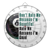 Im Beauful Im Good 8 Ball Dartbord (Voorkant)