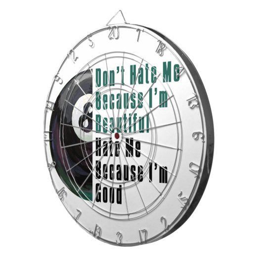 Im Beauful Im Good 8 Ball Dartbord (Voorkant Rechts)