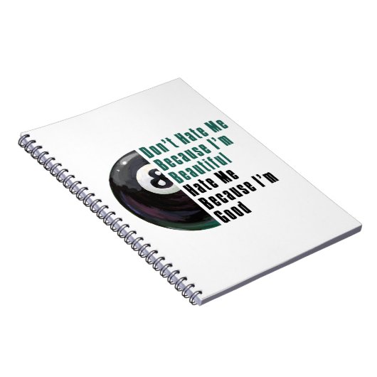 Im Beauful Im Good 8 Ball Notitieboek (Rechterzijde)