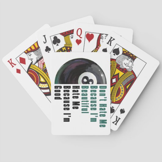 Im Beauful Im Good 8 Ball Speelkaarten (Achterkant)