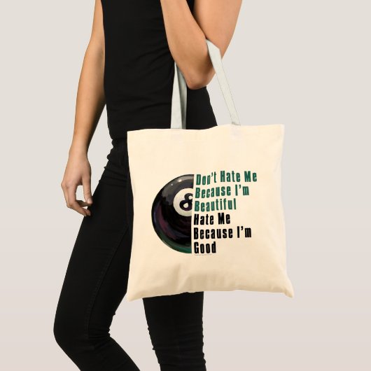 Im Beauful Im Good 8 Ball Tote Bag (Voorkant (product))