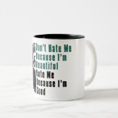 Im Beauful Im Good 8 Ball Tweekleurige Koffiemok (Voorkant rechts)