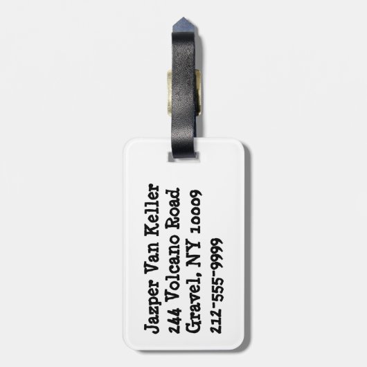 Im Beauful Im Good 9 Ball Bagagelabel (Achterkant verticaal)